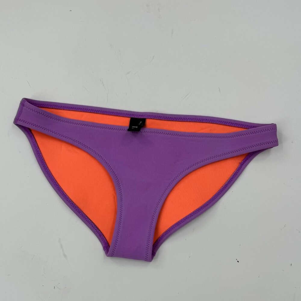 Triangl Women's Small Bambi Beach Scuba Purple & Orange Bikini Bottoms